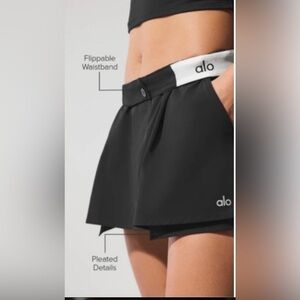 ALO Flip it Mini Skort - Black - Medium
